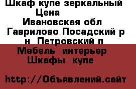 Шкаф купе зеркальный › Цена ­ 10 000 - Ивановская обл., Гаврилово-Посадский р-н, Петровский п. Мебель, интерьер » Шкафы, купе   